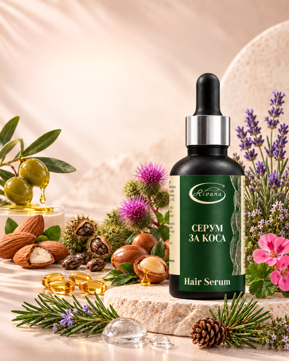 Rivana - Възстановяващ серум за растеж и укрепване на косата (20 ml)